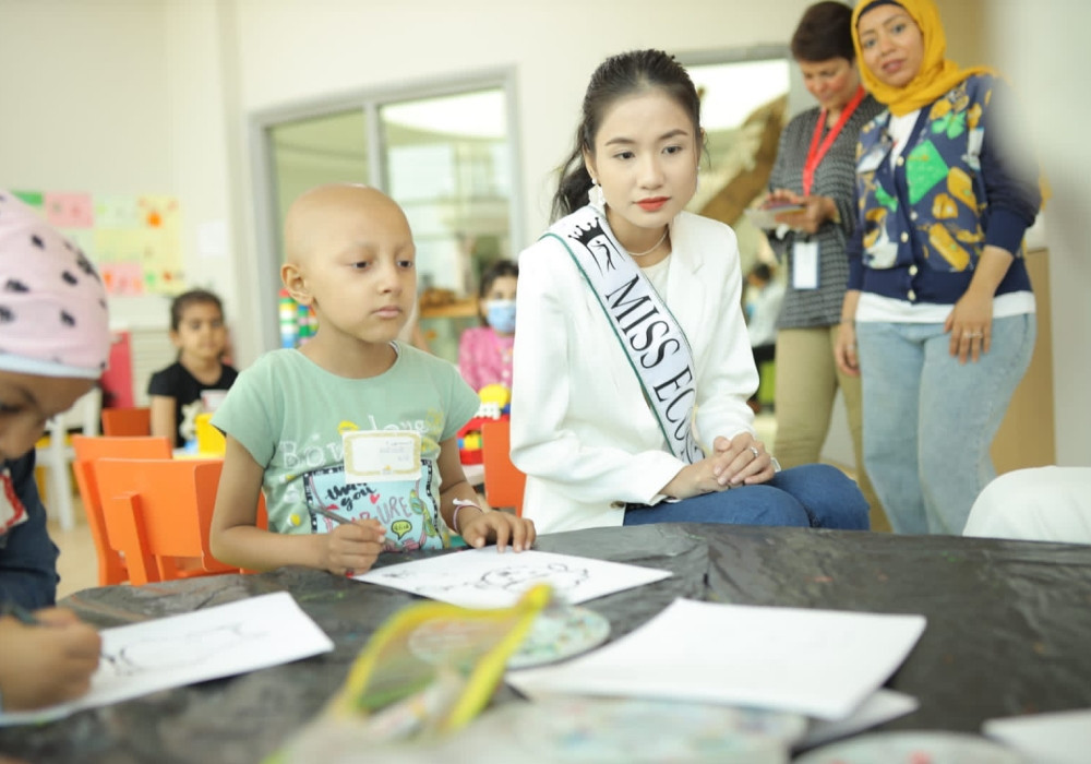 Miss Eco International Nguyen Thanh Ha als Botschafterin der Tourismuswoche in Ho Chi Minh Stadt