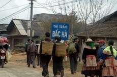 ตลาดนัด BacHa ในช่วงใกล้วันตรุษเต๊ด