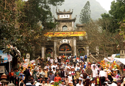 อำเภอ MyDuc กรุงฮานอยพร้อมเตรียมจัดเทศกาลวัด Huong