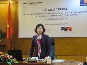 กระทรวงพาณิชย์และอุตสาหกรรมเวียดนามเปิดตัวเว็ปไซต์เกี่ยวกับระเบียบราชการ