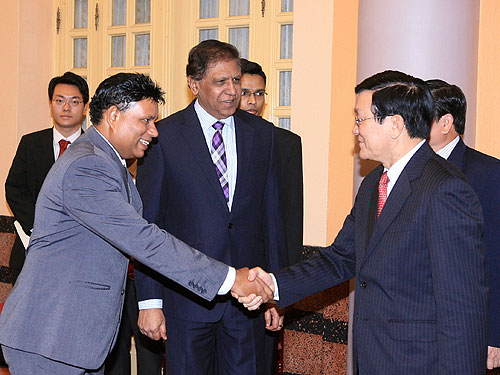 ประธานแห่งรัฐให้การต้อนรับคณะสถานประกอบการญี่ปุ่นและศรีลังกา