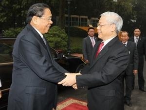ส่งเสริมความสัมพันธ์ร่วมมือในทุกด้านระหว่างเวียดนามกับลาวให้พัฒนาขึ้นสู่ขั้นสูงใหม่