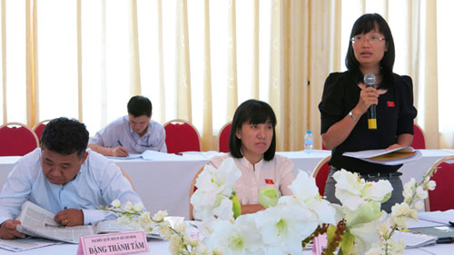 ผู้แทนรัฐสภาหารือเกี่ยวกับรายงานประเมินและเพิ่มเติมผลการปฏิบัติแผนพัฒนาเศรษฐกิจสังคม