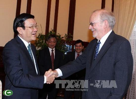 ประธานประเทศ Trương Tấn Sang ให้การต้อนรับผู้อำนวยการบริหารกองทุน UNICEF