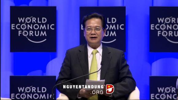 ท่าน Nguyễn Tấn Dũng นายกรัฐมนตรีเข้าร่วมฟอรั่มเศรษฐกิจโลกว่าด้วยเอเชียตะวันออก