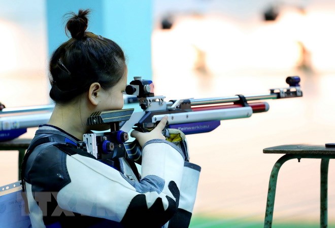 เวียดนามพยายามคว้าเหรียญรางวัลในการแข่งขันยิงปืน ASIAD 2018