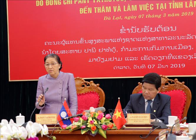 คณะผู้แทนระดับสูงรัฐสภาลาวเยือนจังหวัดเลิมด่ง