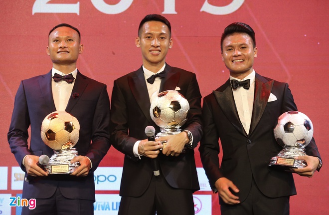 หุ่งหยุงได้รับรางวัลgolden ball เวียดนามประจำปี 2019