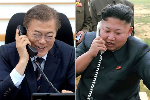 한국대통령 조선인민민주공화국 지도자와 핫라인 통화 예정
