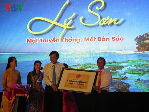 1차 Ly Son 문화 – 관광 주간 개막