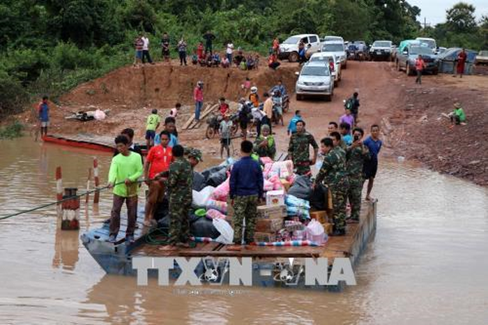 라오스 댐 붕괴… SK E&C, 주민들에 임시 주택 건설
