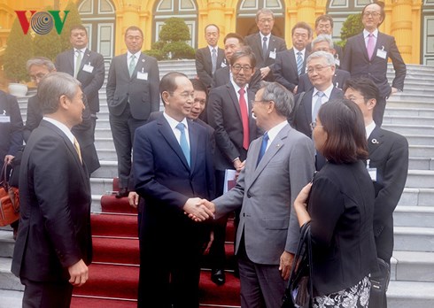 Tran Dai Quang국가주석,  Keidanren 일 – 베 경제위원회 대표단 접견