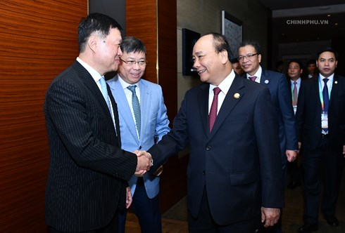 베트남 총리, 중국 기업들 만나