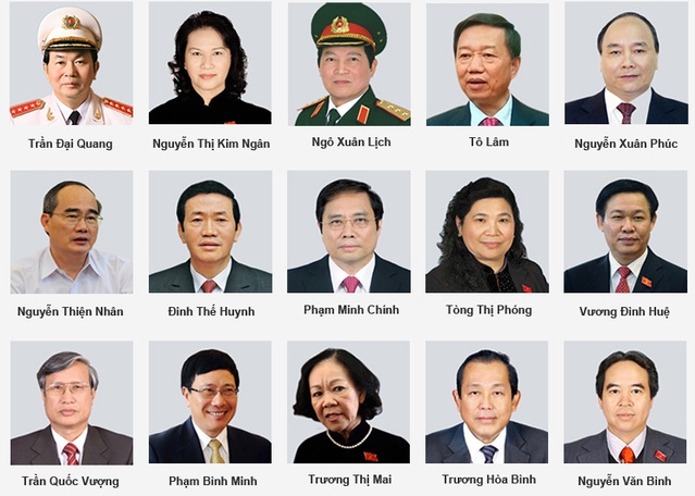 12-й Съезд КПВ обнародовал список членов Политбюро ЦК КПВ