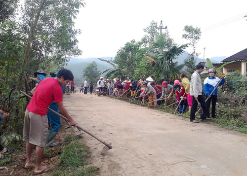 Весна пришла в пострадавшую от наводнения общину Ханьтинтэй
