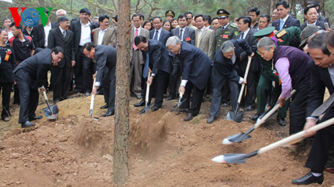 Генсек ЦК КПВ развернул движение посадки деревьев по случаю Нового года