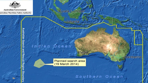 Продолжается поиск малайзийского пропавшего самолета в южной части Индийского океана