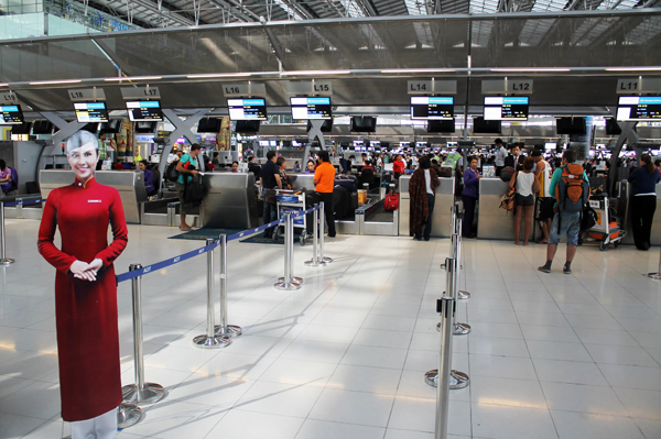 Вьетнам Эрлайнс будет закрывать стойки регистрации на 10 минут раньше