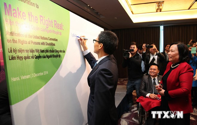 Вьетнам ратифицировал Конвенцию ООН о правах инвалидов
