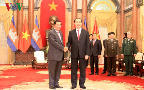 Президент Вьетнама принял премьер-министр Камбоджи