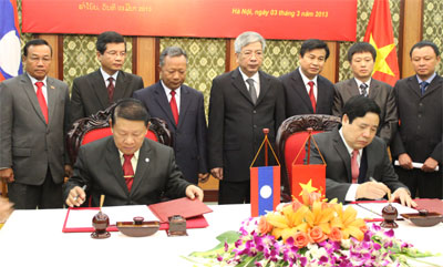 Intensifican cooperación defensiva Vietnam-Laos