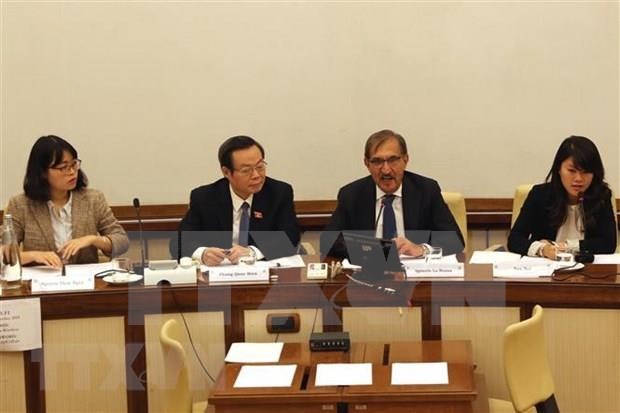 Parlamento vietnamita aspira a reforzar la cooperación con su similar italiano