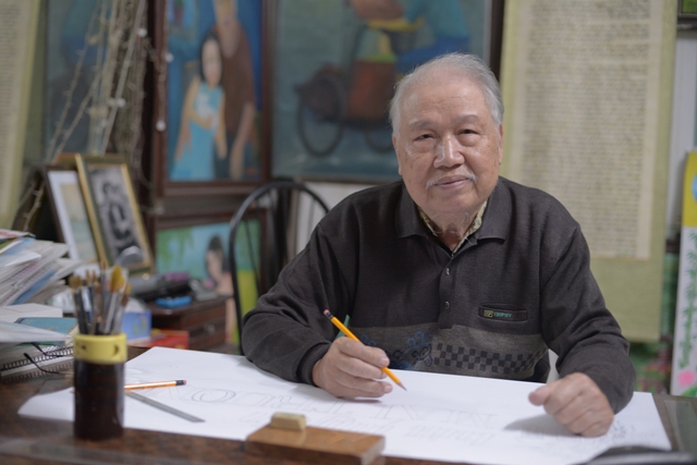 El veterano pintor y los periódicos escolares