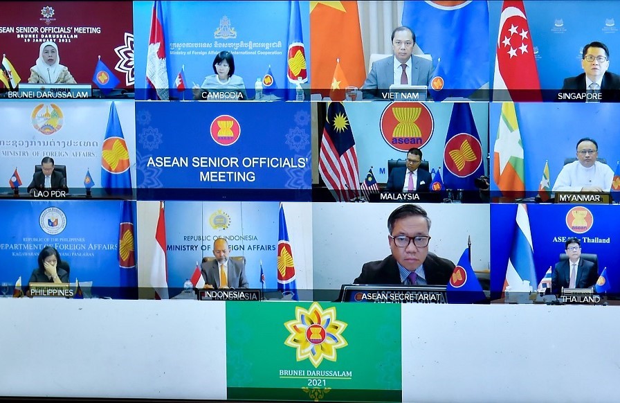 Vietnam participa en la reunión virtual de altos funcionarios de la Asean