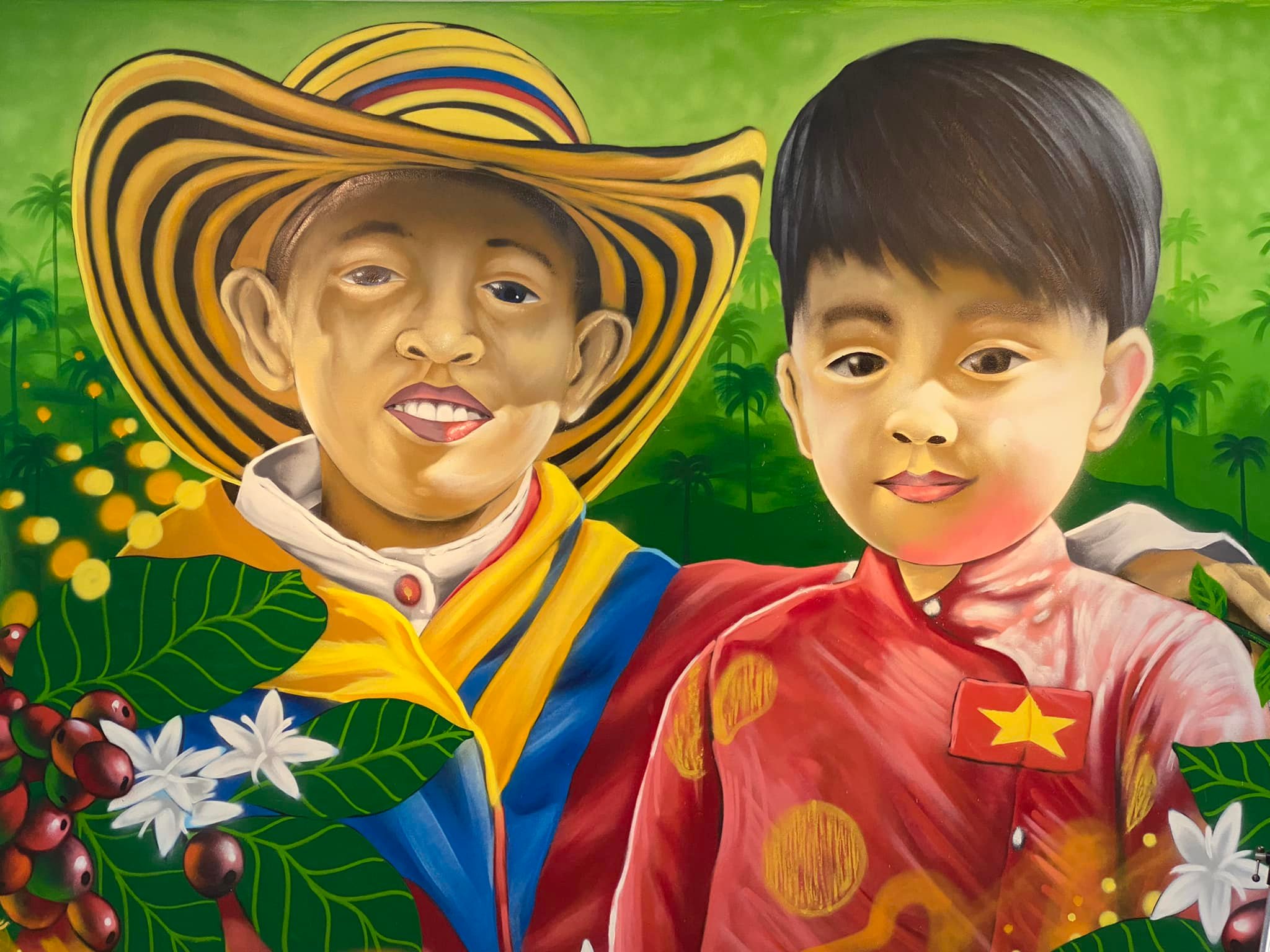 Inauguran el mural “Colombia y Vietnam: Creciendo juntos” en Hanói