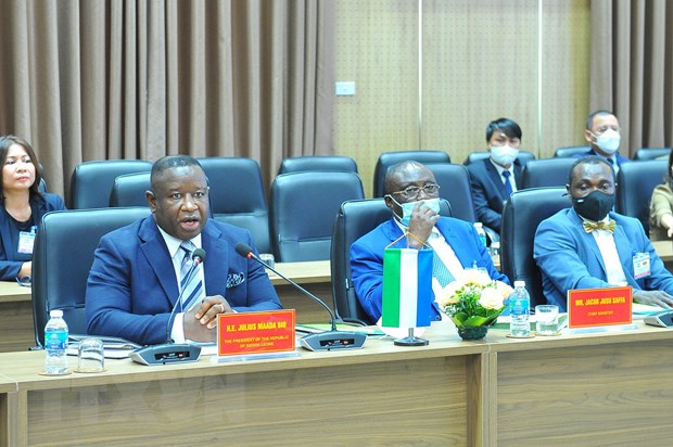 Vietnam y Sierra Leona promueven la cooperación en la agricultura y la transformación digital