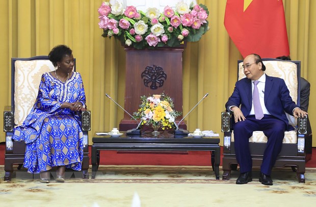 Presidente de Vietnam recibe a la secretaria general de la Organización Internacional de la Francofonía