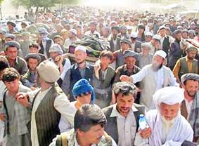 អាហ្វហ្គានីស្ថានធ្វើបាតុកម្មធំសំដៅប្រឆាំងជំទាស់ NATO