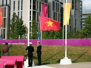 ពិធីបង្ហូតទង់របស់វៀតណាមនៅ Paralympics London 2012