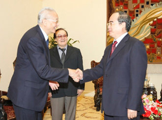 ឧបនាយករដ្ឋមន្ត្រីវៀតណាមទទួលជួបអនុប្រធានកិត្តយសក្រុមប្រឹក្សារ Olympic ទ្វីបអាស៊ី