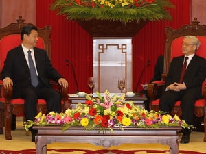 អគ្គលេខាNguyen Phu Trongផ្ញើសាទូរលេខអំណរជូនចំពោះលោក Xi JinPing​​​ ​