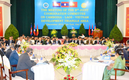 សន្និសីទនៃគណះកម្មាធិការសម្របសសម្រួលរួមលើកទី៨តំបន់ត្រីកោណកម្ពុជា-ឡាវ-វៀតណាម