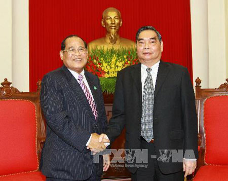 លោក Le Hong Anh សមាជីកការិយាល័យនយោបាយទទួលជួបជាមួយលោកមិនឃិន​រដ្ឋមន្ត្រីក្រសួងធម្មការនិងសាសនាកម្ពុជា