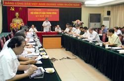 សម័យប្រជុំលើកទី៦ក្រុមប្រឹក្សារទ្រឹស្ដីមជ្ឈឹមវៀតណាមប្រារព្វឡើងនៅទីក្រុងហាណូយ