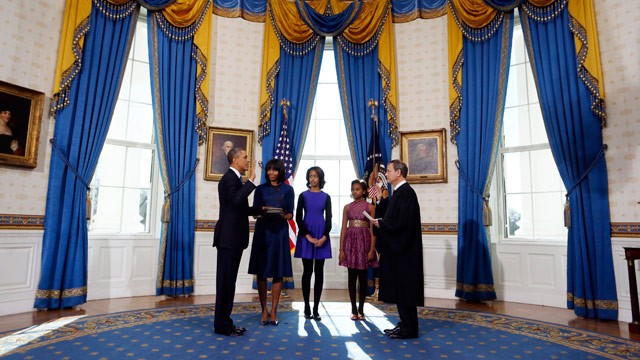 ពិធីសច្ចាប្រនិធានទទួលដំណែងជាផ្លូវការអាណត្តិលើកទី ២ របស់ ប្រធានាធិបតីអាមេរិក