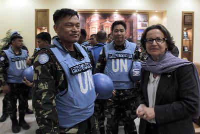 ទាហានរក្សាសន្តិភាពរបស់ អ.ស.ប. នៅតំបន់ខ្ពង់រាប Golan បានដោះលែង