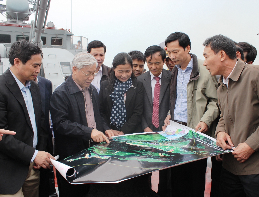 អគ្គលេខាបក្ស លោក Nguyen Phu Trong ទៅបំពេញទស្សនកិច្ច ការងារនៅខេត្ត Quang Ninh