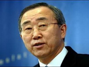 អគ្គលេខាធិការអ.ស.ប Ban Ki-moon អំពាវនាវឲ្យបង្កើតសន្តិភាពមជ្ឈឹមបូព៌ា