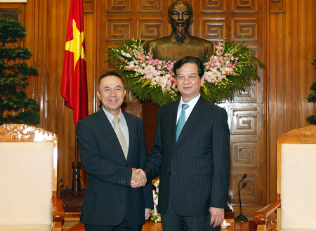 នាយករដ្ឋមន្ត្រីវៀតណាមទទួលជួបសន្ទនាជាមួយឯកអគ្គរដ្ឋទូតប្រុយណេ