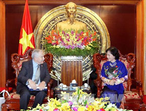 អនុប្រធានរដ្ឋសភាវៀតណាមទទួលជូបសន្ទនារដ្ឋមន្ត្រីក្រសួងកសិកម្មនិងជនបទអ៊ីស្រាអែល