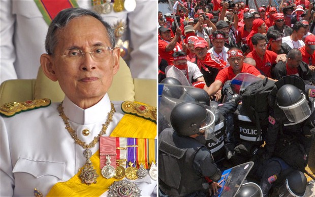 ព្រះមហាក្សត្រថៃអំពាវនាវឲ្យប្រជាជនថៃទាំងមូលសាមគ្គីដើម្បីស្ថិរភាព