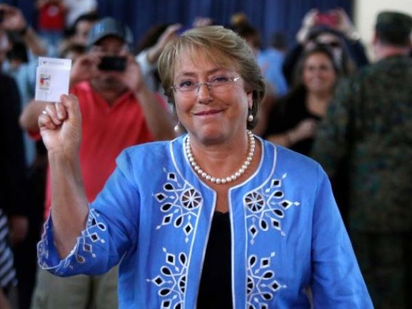 លោកស្រី Michelle Bachelet ជាប់ឆ្នោះជាប្រធានាធិបតីរបស់ឈីលី
