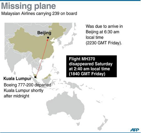 វៀតណាមសកម្មចូលរួមស្វែងរកយន្តហោះម៉ាឡេស៊ីបាត់ខ្លួន