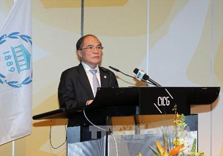 ប្រធានរដ្ឋសភាវៀតណាមបញ្ចប់ដំណើរទស្សនកិច្ចចូលរួមមហាសន្និបាតសហភាពអន្តរសភាពិភពលោក IPU-130