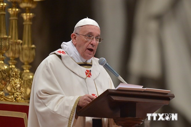 សម្តេចប៉ាប Francis ទី ១ ដាស់តឿនជំរុញដំណើរការសន្តិភាពនៅមជ្ឈឹមបូព៌ារ