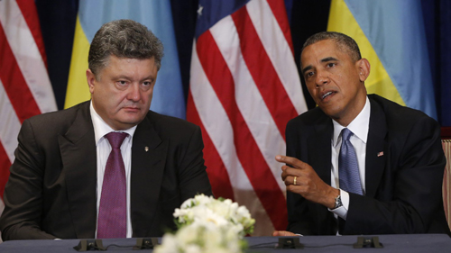 ប្រធានាធិបតីអាមេរិកជួបចរចារជាមួយសមភាគីអ៊ុយក្រែន